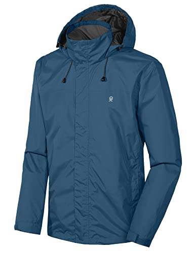 Little Donkey Andy Men's Waterproof Rain Jacket Outdoor Lightweight Rain Shell Coat for Hiking,Golf,Travel Blue Mirage Size XL Little Donkey Andy Men's Waterproof Rain Jacket Outdoor Lightweight Rain Shell Coat for Hiking,Golf,Travel Blue Mirage Size XL