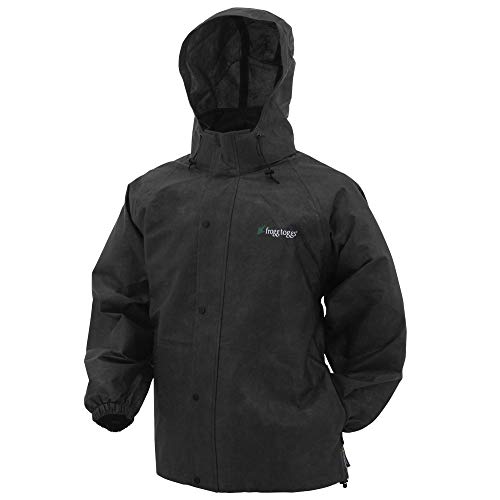 FROGG TOGGS Men's Standard Pro Action Jacket, Black, 3X-Large FROGG TOGGS Men's Standard Pro Action Jacket, Black, 3X-Large