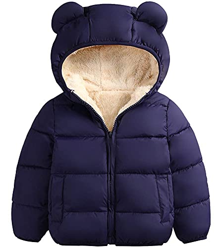 Baby Boys Girls Winter Hoodie Jacket, Packable Lighweight Hooded Puffer Padded Down Alternative Coat Outwear for Infants, Toddlers & Baby, Navy, 4 Years(4T) = Tag 120 Baby Boys Girls Winter Hoodie Jacket, Packable Lighweight Hooded Puffer Padded Down Alternative Coat Outwear for Infants, Toddlers & Baby, Navy, 4 Years(4T) = Tag 120