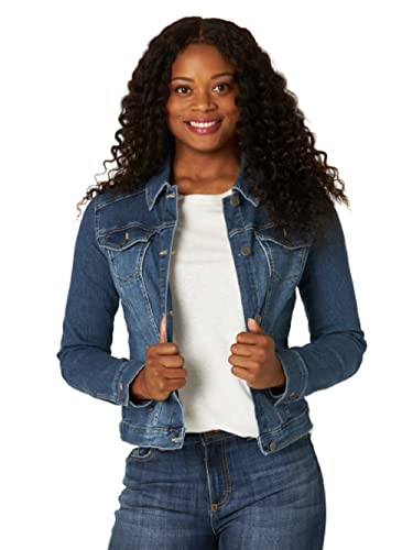 Riders by Lee Indigo Women's Stretch Denim Jacket, Weathered, X-Large Riders by Lee Indigo Women's Stretch Denim Jacket, Weathered, X-Large