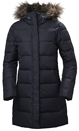 Helly Hansen Women's Aden Down Parka with Faux Fur Hood, 597 Navy, X-Large Helly Hansen Women's Aden Down Parka with Faux Fur Hood, 597 Navy, X-Large