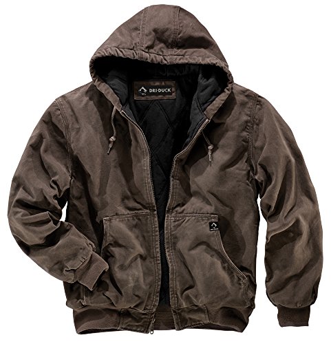 Dri-Duck Men's 5020 Cheyenne Hooded Work Jacket, Tobacco, Large Dri-Duck Men's 5020 Cheyenne Hooded Work Jacket, Tobacco, Large