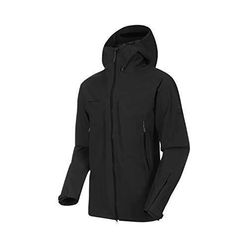 Mammut Men Masao Hooded Hardshell Jacket Black Mammut Men Masao Hooded Hardshell Jacket Black