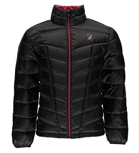 Spyder Pelmo Down Jacket, Black/Red, Medium